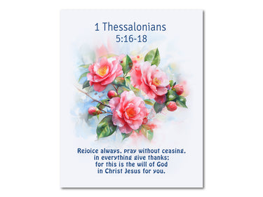 1 Thessalonians 5:16-18 Digital download printable art